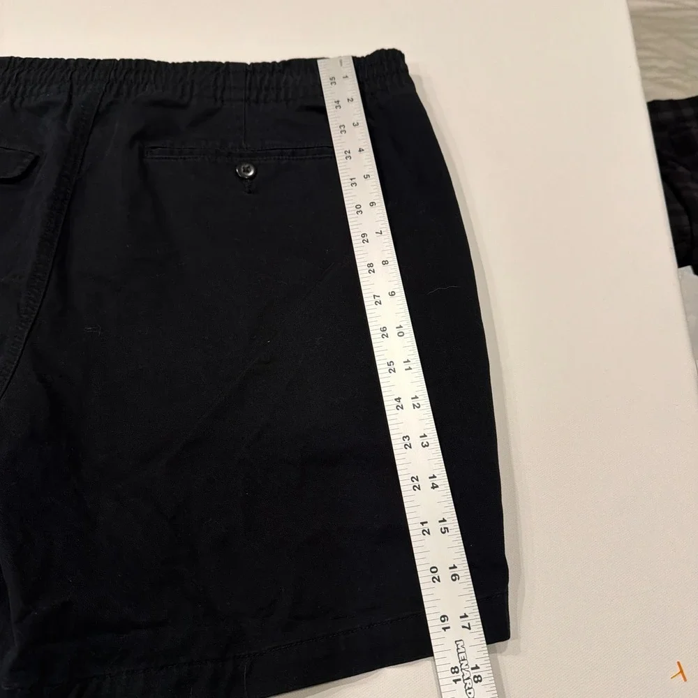 Polo Ralph Lauren Mens Stretch Classic Fit Shorts Black Yellow Pony Size XL